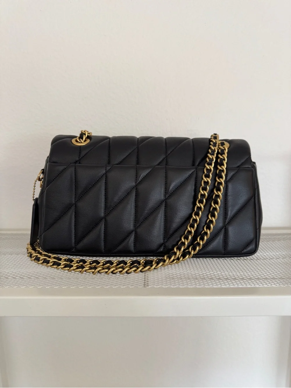 Coach Quilted Tabby 26 in Black - Picture 2 of 10